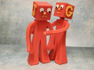 Amigos con forma de monigotes